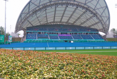 《韻味杭州·精彩亞運(yùn)》——亞運(yùn)曲棍球場(chǎng)館邊坡綠化