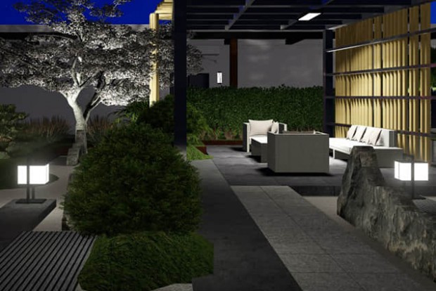 庭院照明設(shè)計效果圖