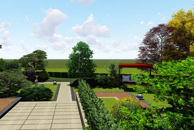 庭院植被設(shè)計效果圖