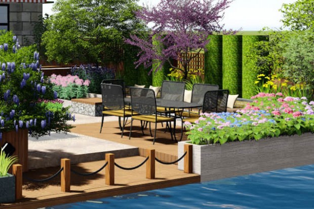 庭院景觀小品設(shè)計效果圖