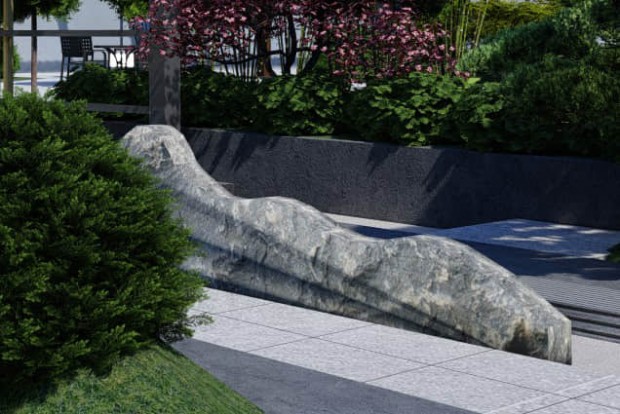 庭院石景設(shè)計效果圖