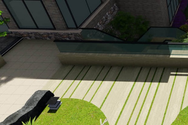 庭院硬質(zhì)鋪裝設(shè)計效果圖