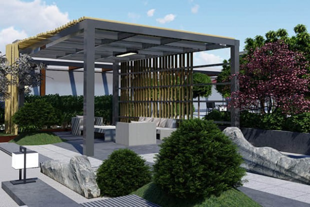 庭院構(gòu)筑物設(shè)計效果圖