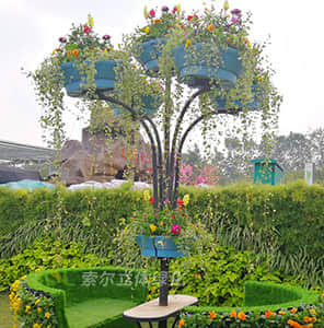 花盆式組合花樹