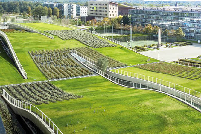 商業(yè)空間景觀提升購(gòu)物中心屋頂綠化