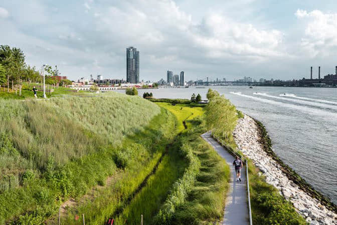 入江口景觀提升河堤綠化