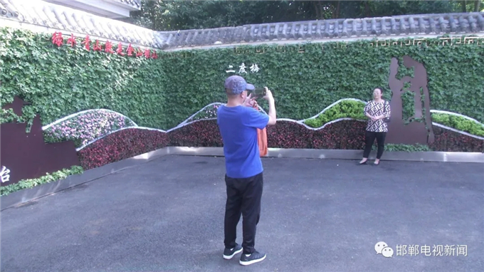 邯鄲電視新聞：我市首例“墻上花園”亮相叢臺(tái)公園 (1).jpg