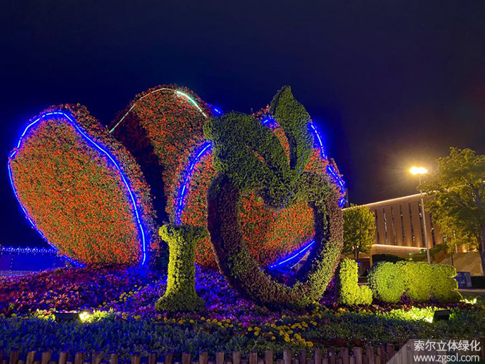 33山東青島膠州市民文化中心五一立體花壇“幸?；ㄩ_(kāi)”  (10).jpg