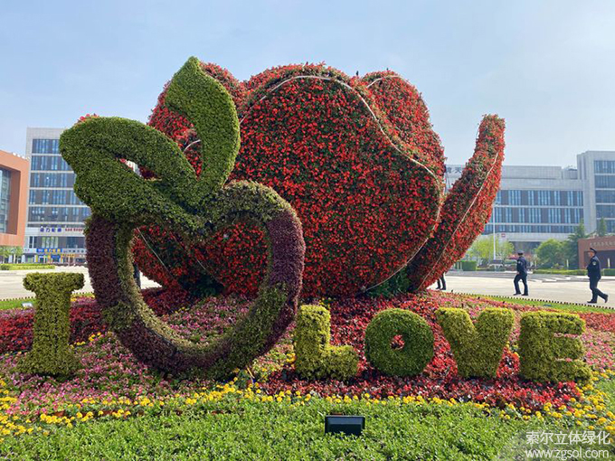 06山東青島膠州市民文化中心五一立體花壇“幸?；ㄩ_(kāi)”  (5).jpg